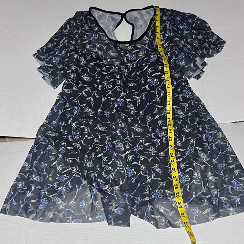 BLOOMCHIC Floral Mesh Swim Dress - Picture 13 of 15
